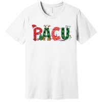 Buffalo Plaid Pacu Nurse Christmas Tree Santa Xmas Pajama Sweat Premium T-Shirt