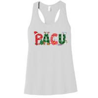 Buffalo Plaid Pacu Nurse Christmas Tree Santa Xmas Pajama Sweat Women's Racerback Tank