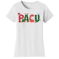 Buffalo Plaid Pacu Nurse Christmas Tree Santa Xmas Pajama Sweat Women's T-Shirt