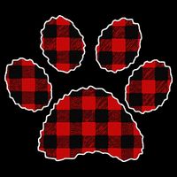 Buffalo Plaid Paw Print Dog Or Cat Lovers Christmas Sustainable Knit Beanie