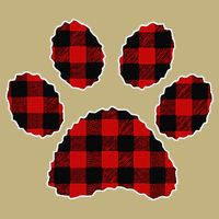 Buffalo Plaid Paw Print Dog Or Cat Lovers Christmas Cooling Performance Crew T-Shirt