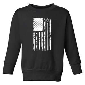 Billiards Pool Player Snooker Game US Flag Billiards Dad Gift For Father’s Day Toddler Sweatshirt