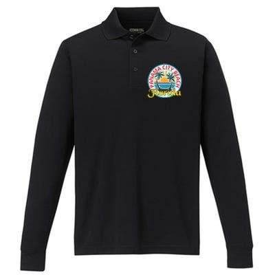 Beach Please Panama City Beach Florida Beach Spring Break Gift Performance Long Sleeve Polo