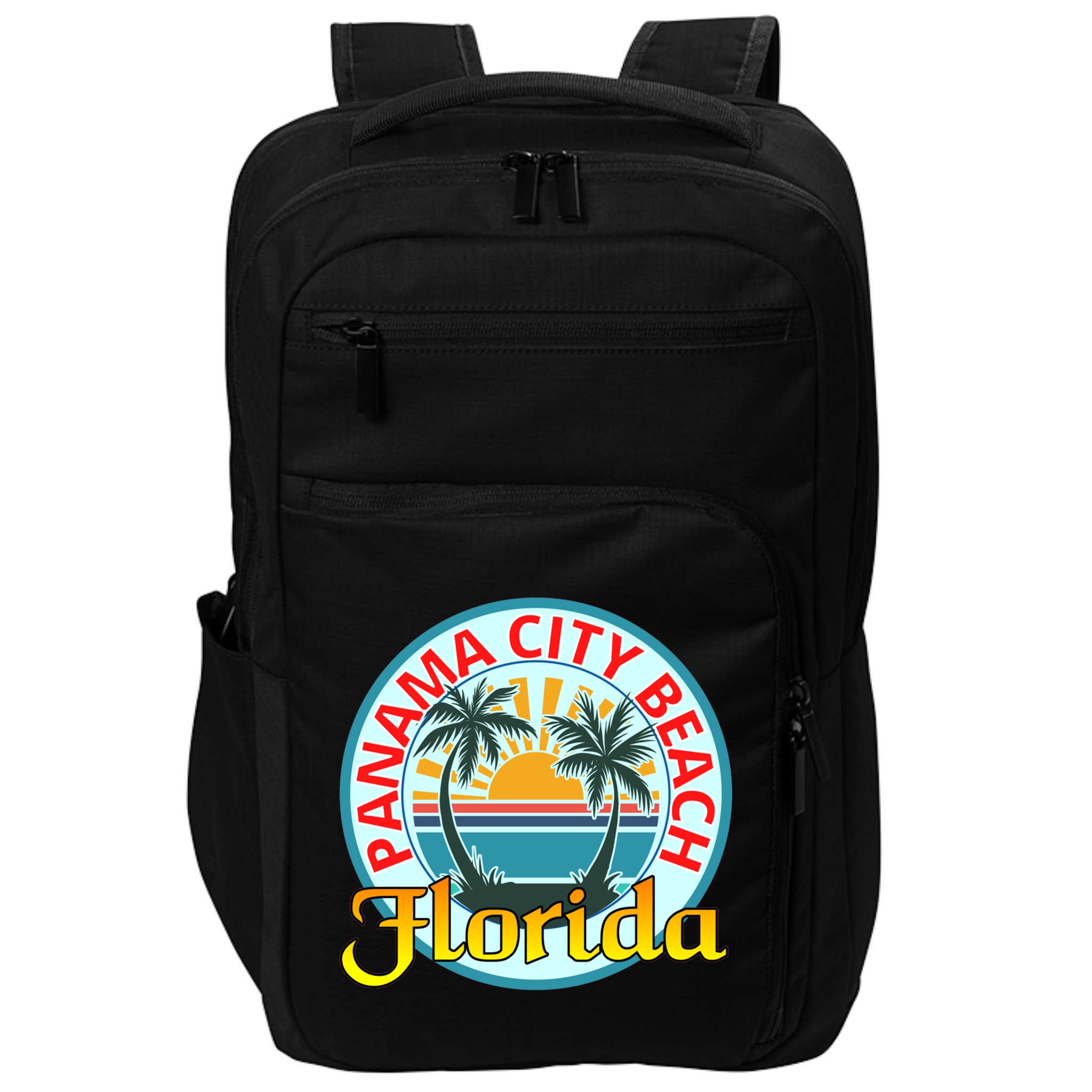 Beach Please Panama City Beach Florida Beach Spring Break Gift Impact Tech Backpack