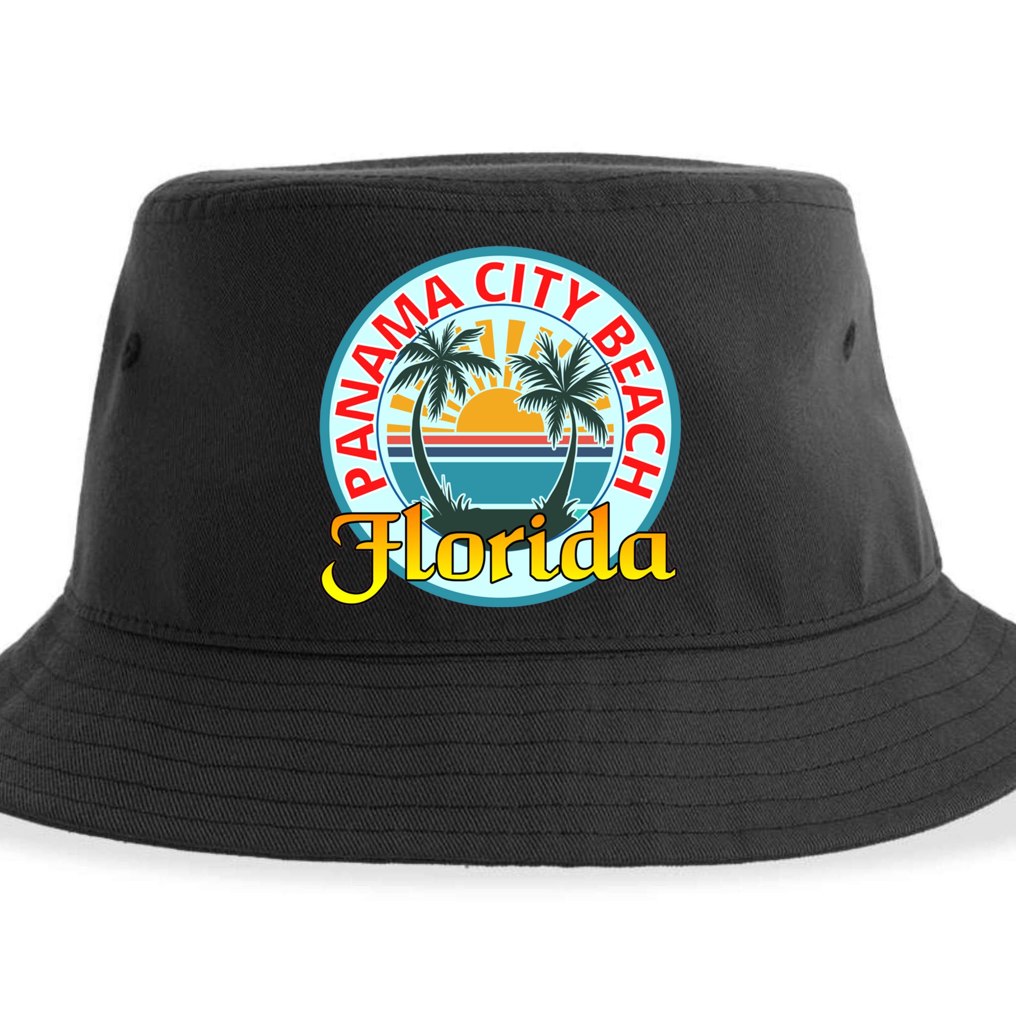 Beach Please Panama City Beach Florida Beach Spring Break Gift Sustainable Bucket Hat