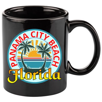 Beach Please Panama City Beach Florida Beach Spring Break Gift 11oz C Handle Ceramic Mug