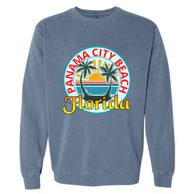 Beach Please Panama City Beach Florida Beach Spring Break Gift Garment-Dyed Sweatshirt