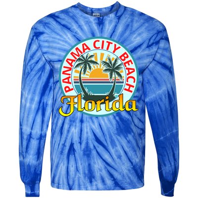 Beach Please Panama City Beach Florida Beach Spring Break Gift Tie-Dye Long Sleeve Shirt