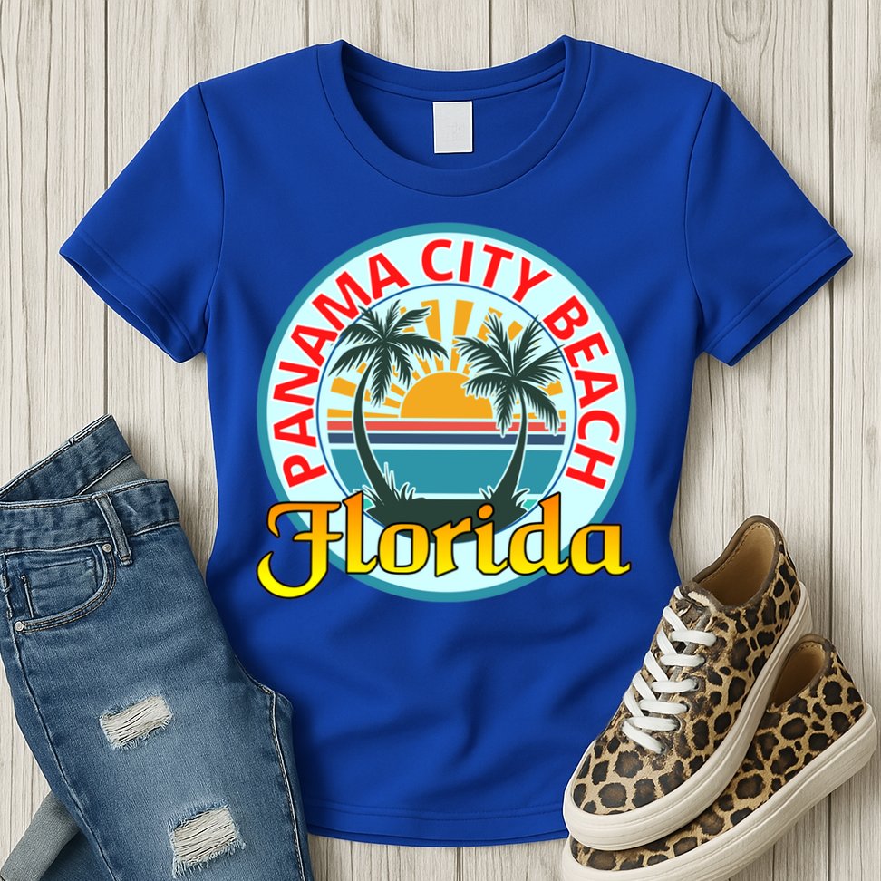 Beach Please Panama City Beach Florida Beach Spring Break Gift Womens T-Shirt