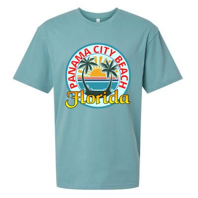 Beach Please Panama City Beach Florida Beach Spring Break Gift Sueded Cloud Jersey T-Shirt