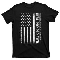 Best Pop Pop Ever Vintage American Flag Fathers Day Gift Dad T-Shirt