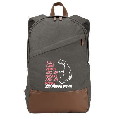 Big Poppa Pump Scott Steiner Big Bad Booty Daddy So Many Freaks So Little Time Cotton Canvas Backpack