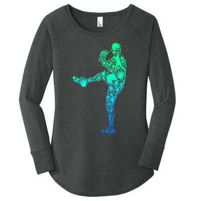 Baseball Pitcher Player Women's Perfect Tri Tunic Long Sleeve Shirt