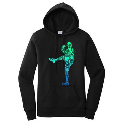 Baseball Pitcher Player Women's Pullover Hoodie