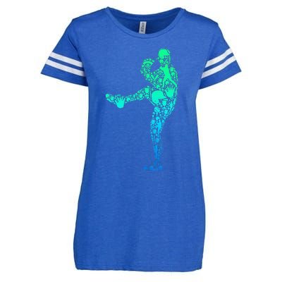 Baseball Pitcher Player Enza Ladies Jersey Football T-Shirt