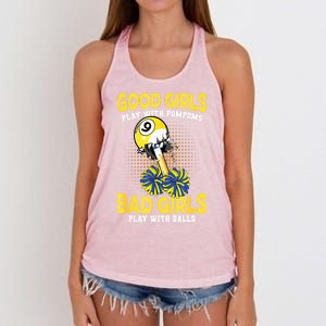 Billiards Player Pool Player Funny Billiards Gift Women's Knotted Racerback Tank