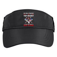 Billiard Pool Player My Strategy Is Top Secret Adult Drive Performance Visor