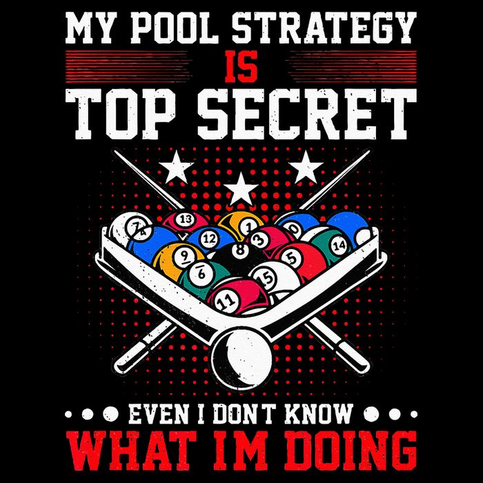 Billiard Pool Player My Strategy Is Top Secret Baby Bodysuit