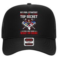 Billiard Pool Player My Strategy Is Top Secret Trucker Hat