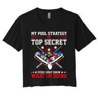 Billiard Pool Player My Strategy Is Top Secret Crop Top