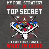 Billiard Pool Player My Strategy Is Top Secret Vector Backpack