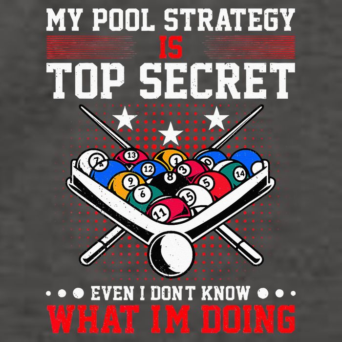 Billiard Pool Player My Strategy Is Top Secret Vector Backpack