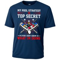 Billiard Pool Player My Strategy Is Top Secret Performance Shirt
