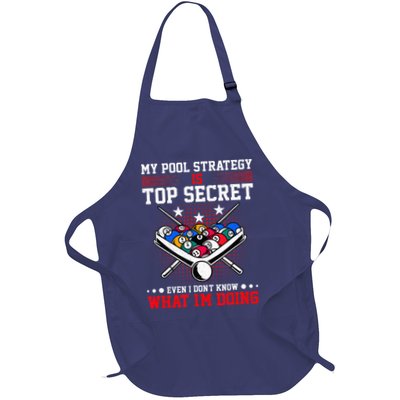 Billiard Pool Player My Strategy Is Top Secret Apron