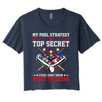 Billiard Pool Player My Strategy Is Top Secret Crop Top