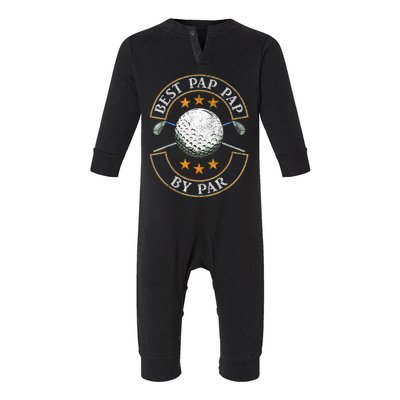 Best Pap Pap By Par Golf Lover Sports Fathers Day Infant Fleece One Piece