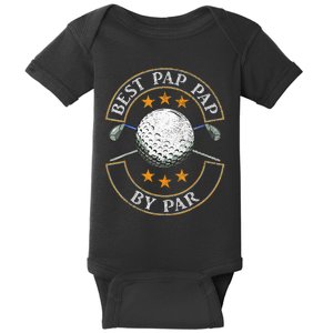 Best Pap Pap By Par Golf Lover Sports Fathers Day Baby Bodysuit