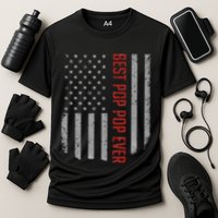 Best Pop Pop Ever American Flag Gifts For FatherS Day Cooling Performance Crew T-Shirt