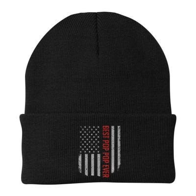 Best Pop Pop Ever American Flag Gifts For FatherS Day Beanie