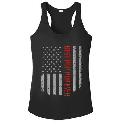 Best Pop Pop Ever American Flag Gifts For FatherS Day Ladies PosiCharge Competitor Racerback Tank