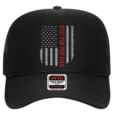 Best Pop Pop Ever American Flag Gifts For FatherS Day Trucker Hat