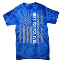 Best Pop Pop Ever Vintage American Flag For Dad Papa Gift Tie-Dye T-Shirt