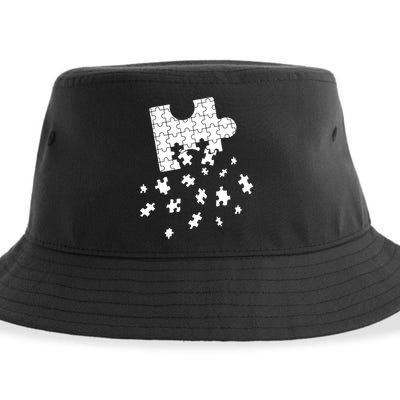 Big Puzzle Piece Flying Puzzles Pieces Meaningful Gift Sustainable Bucket Hat