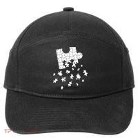 Big Puzzle Piece Flying Puzzles Pieces Meaningful Gift 7-Panel Snapback Hat