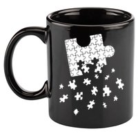Big Puzzle Piece Flying Puzzles Pieces Meaningful Gift 11oz C Handle Ceramic Mug