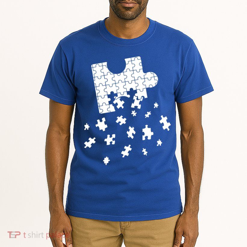 Big Puzzle Piece Flying Puzzles Pieces Meaningful Gift Tall T-Shirt