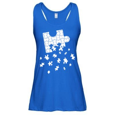 Big Puzzle Piece Flying Puzzles Pieces Meaningful Gift Ladies Essential Flowy Tank