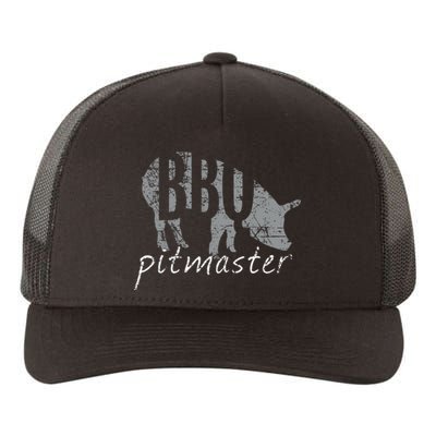 Bbq Pitmaster  Pig Grilling Grill Yupoong Adult 5-Panel Trucker Hat