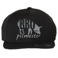 Bbq Pitmaster  Pig Grilling Grill Wool Snapback Cap