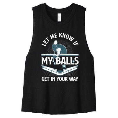 Billiard Pool Player Gift Women's Racerback Cropped Tank