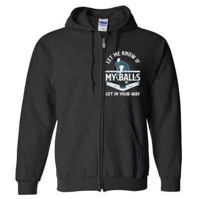 Billiard Pool Player Gift Full Zip Hoodie