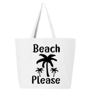 Beach Please Palm Tree Great Gift 25L Jumbo Tote