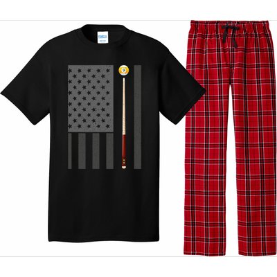 Billiards Pool Player Table Usa Us American Flag Cool Gift Pajama Set