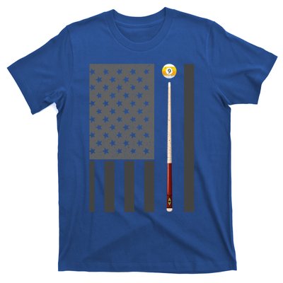 Billiards Pool Player Table Usa Us American Flag Cool Gift T-Shirt