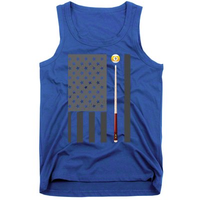 Billiards Pool Player Table Usa Us American Flag Cool Gift Tank Top