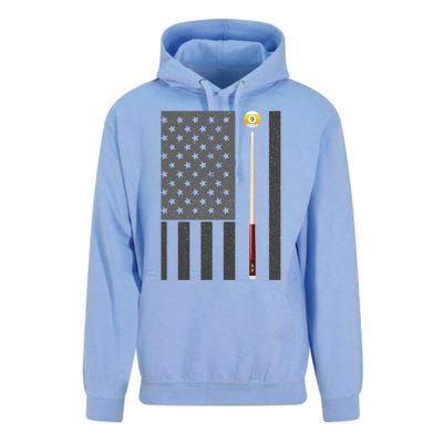 Billiards Pool Player Table Usa Us American Flag Cool Gift Unisex Surf Hoodie